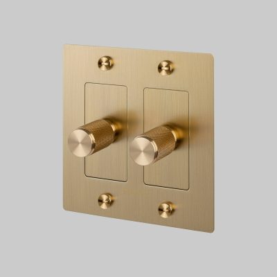 2G DIMMER / LED / CROSS / WITH LOGO / BRASS