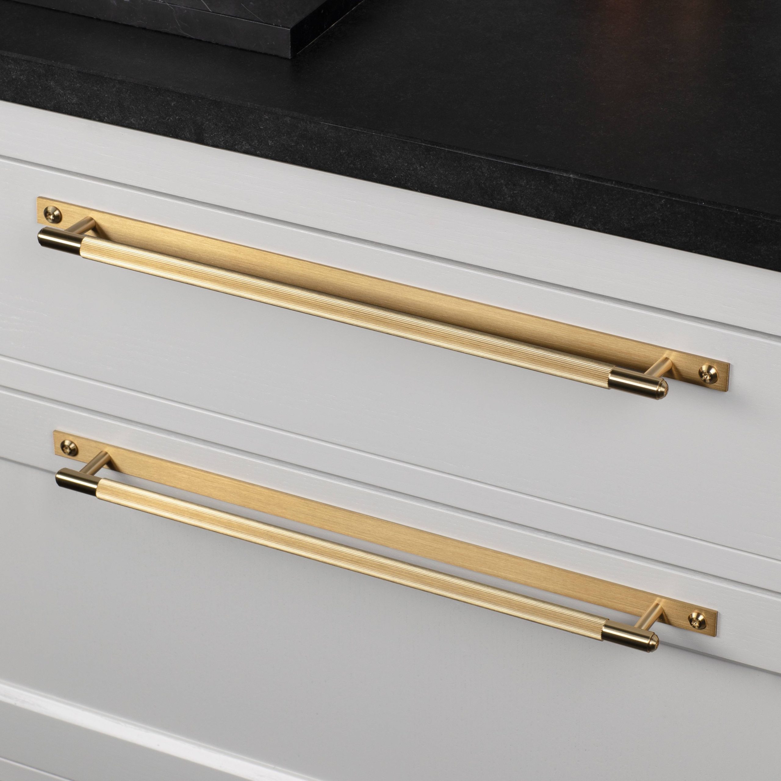 PULL BAR / PLATE / LINEAR / SMALL / BRASS - Image 2