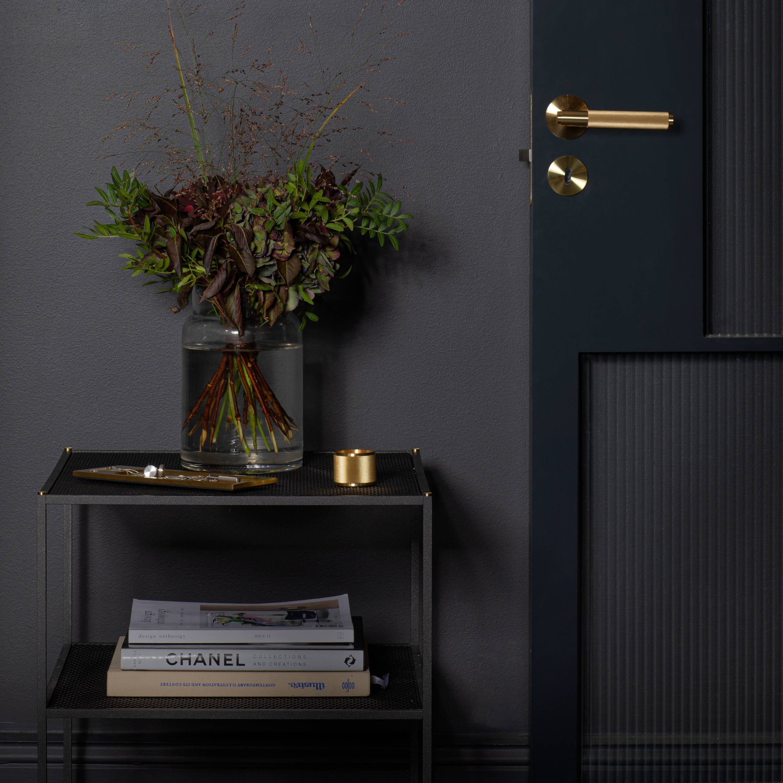 DOOR HANDLE SET / PASSAGE / CROSS / BRASS - Image 5