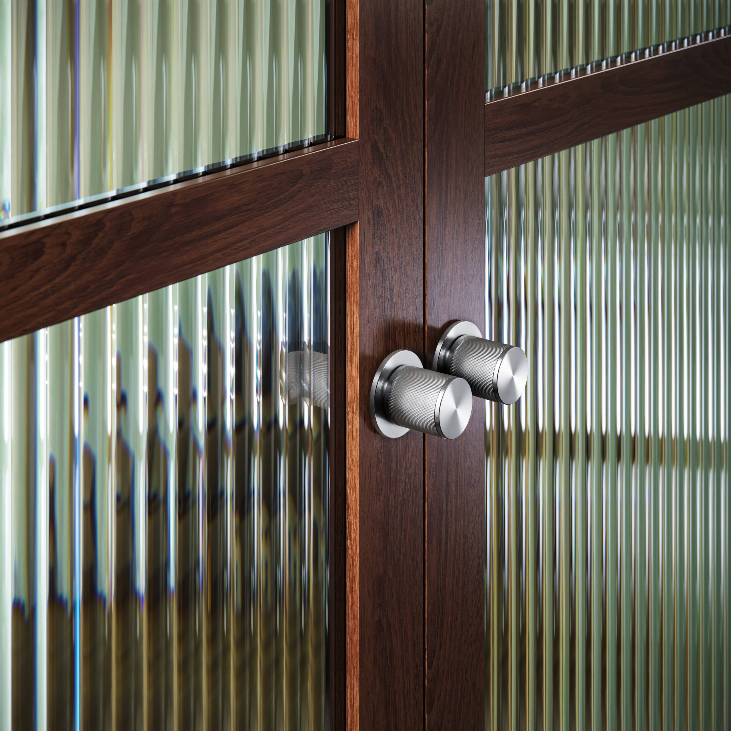 DOOR KNOB SET / PASSAGE / LINEAR / STEEL - Image 2