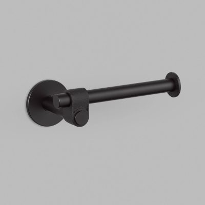 TOILET ROLL HOLDER / CAST / WELDERS BLACK