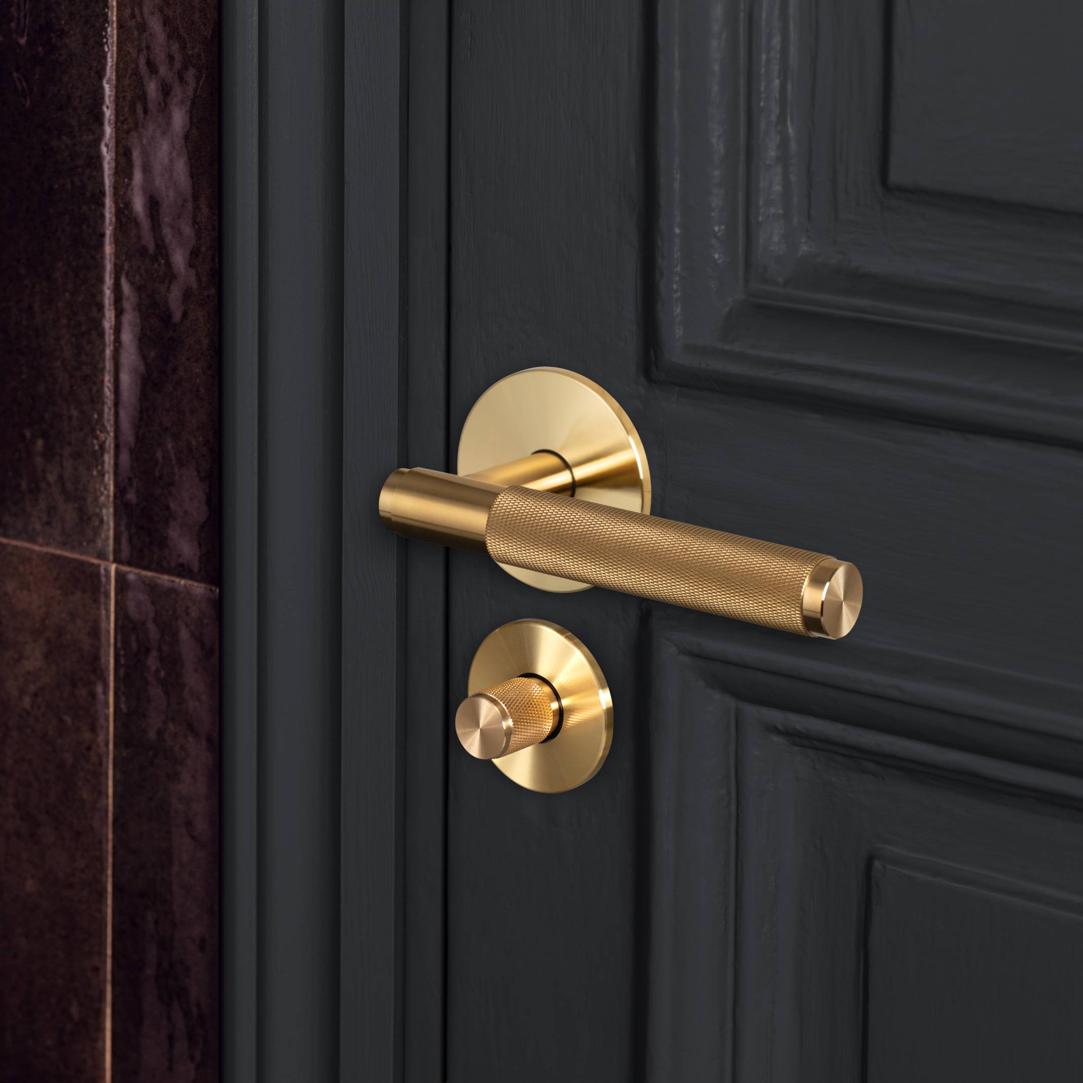 THUMBTURN LOCK / CROSS / BRASS - Image 2
