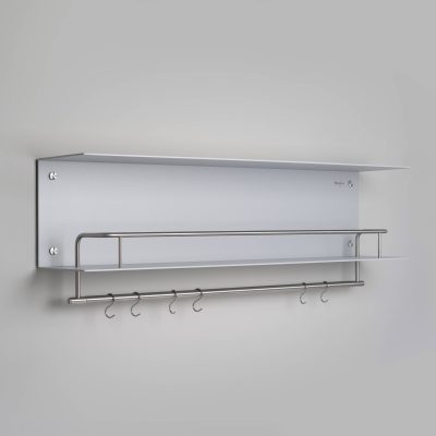 KITCHEN SHELF / HANGER / STONE / WITH LOGO / STEEL