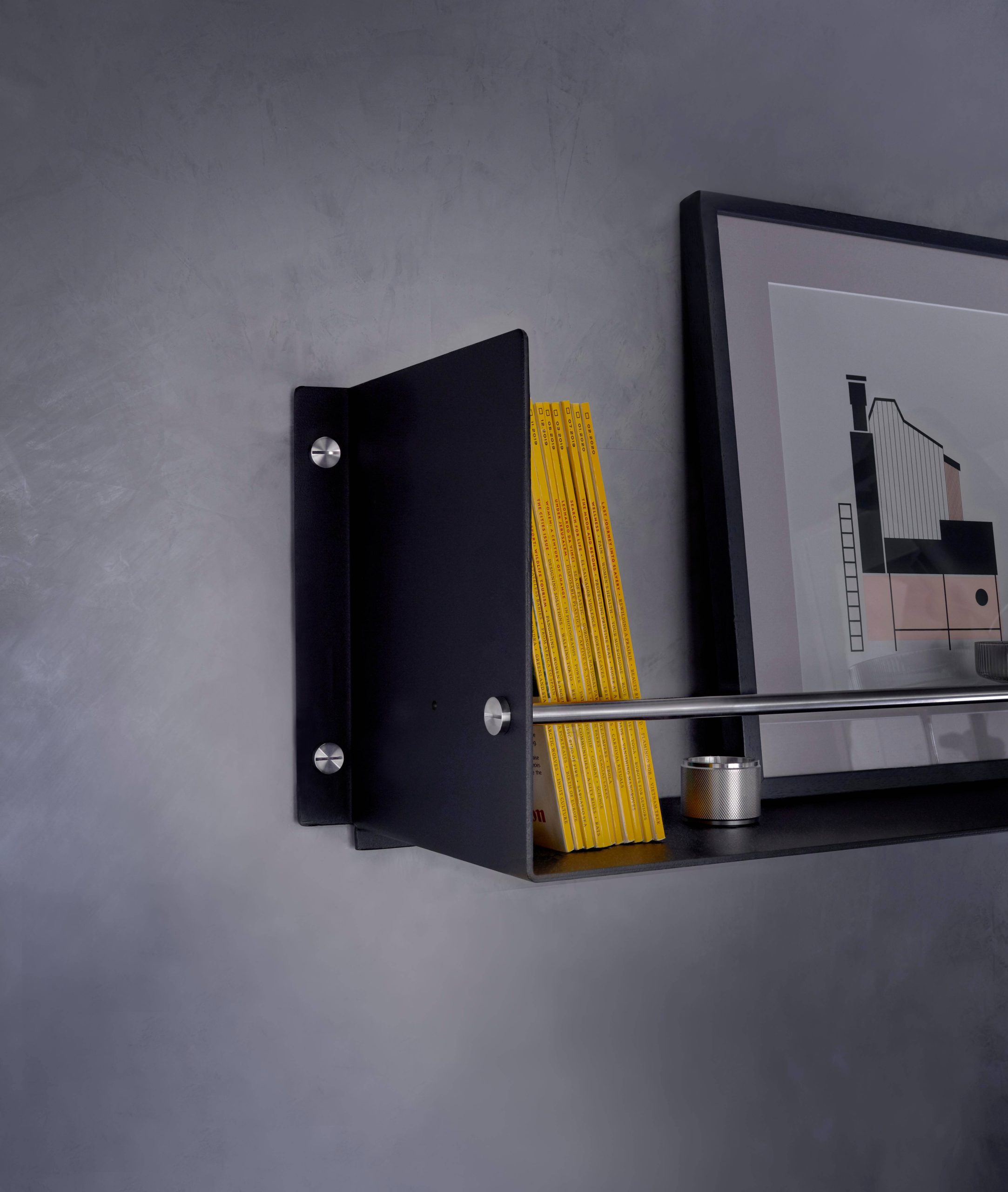 KITCHEN SHELF / GIRDER / BLACK / STEEL - Image 3