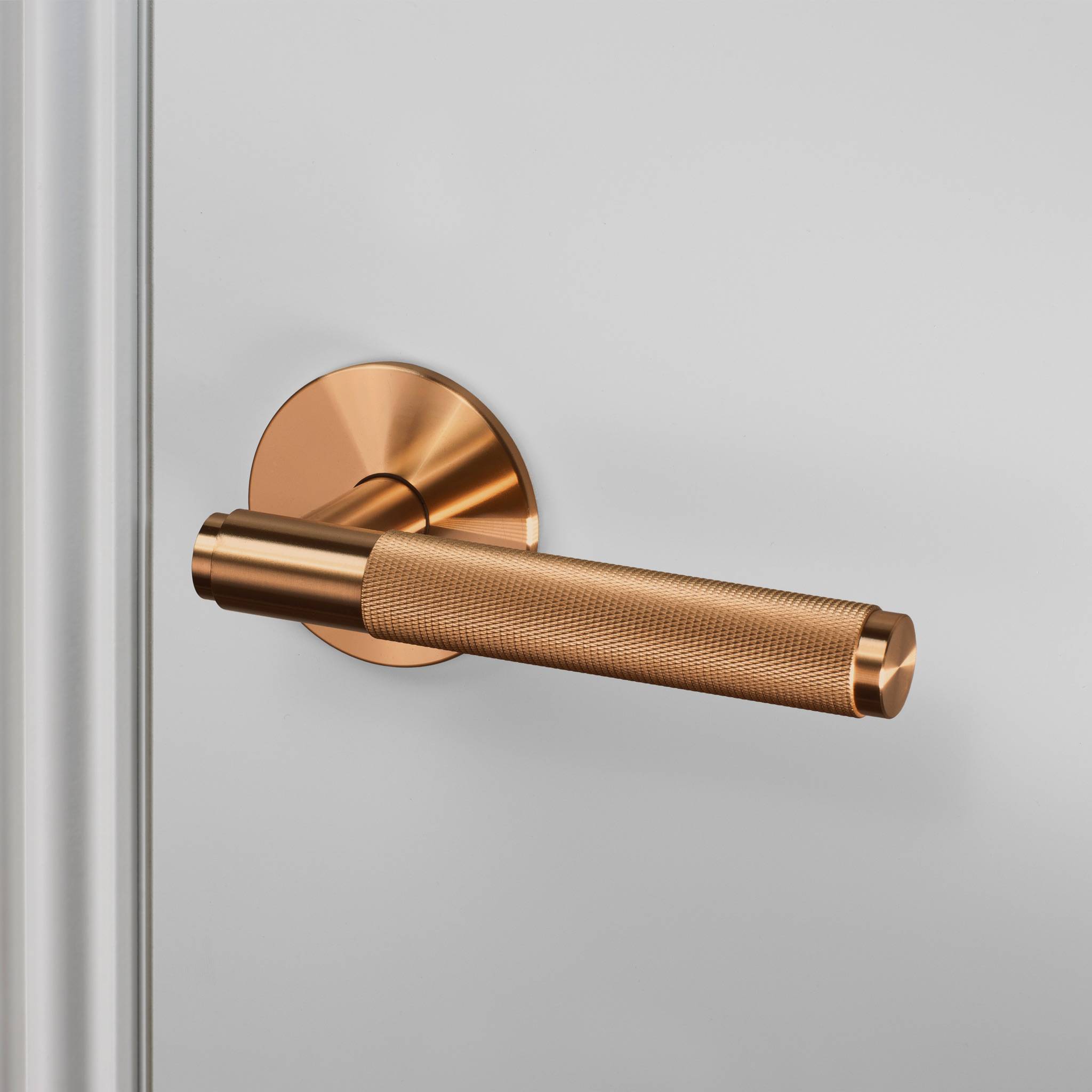 DOOR HANDLE SET / PASSAGE / CROSS / WARM SUNSET