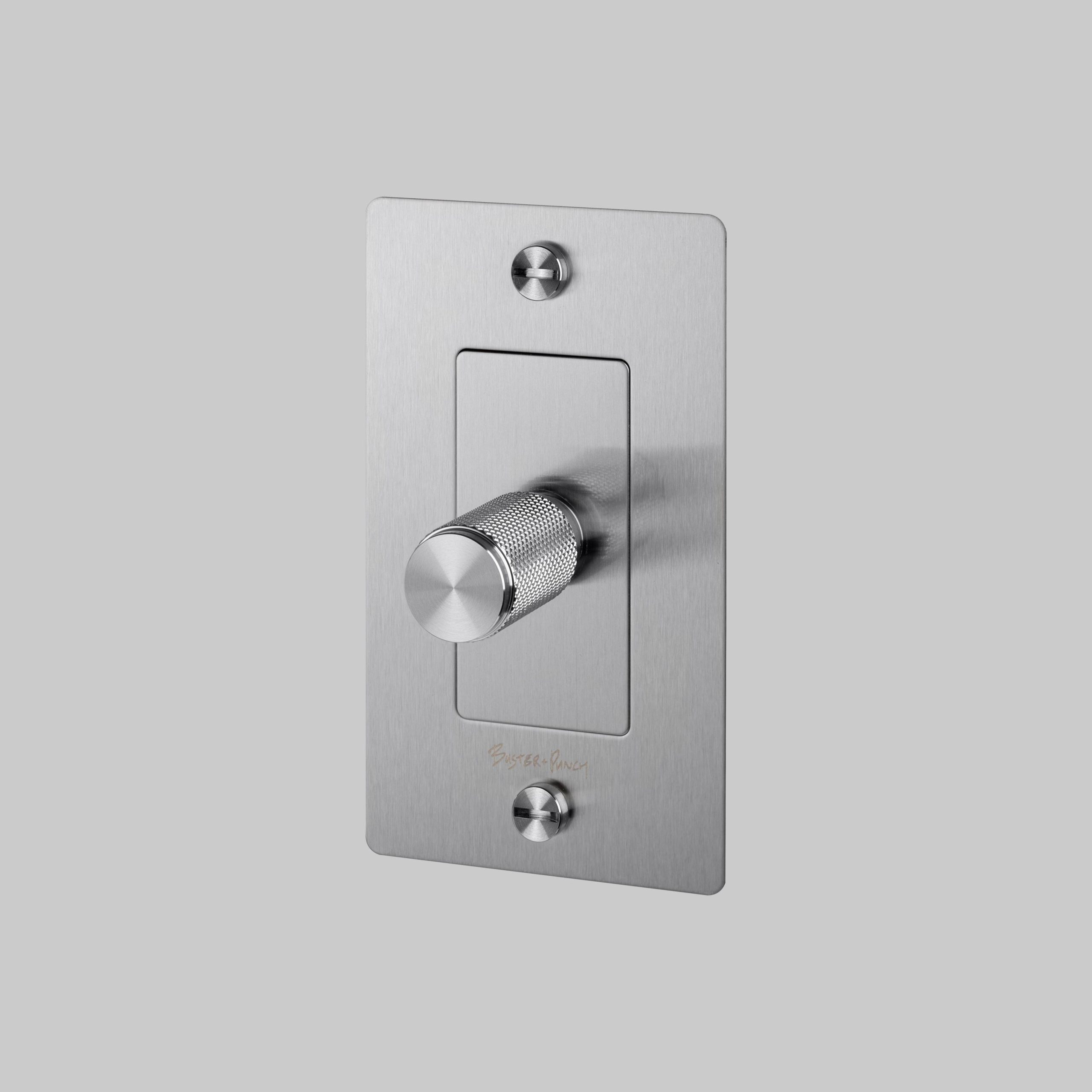 1G DIMMER / INCANDESCENT / CROSS / WITH LOGO / STEEL
