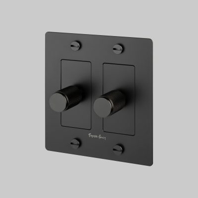 2G DIMMER / LED / CROSS / WITH LOGO / BLACK