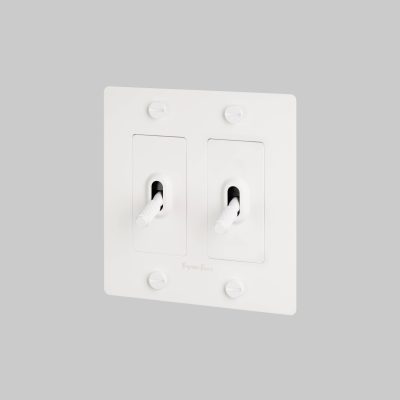 2G TOGGLE / CROSS / WITH LOGO / WHITE
