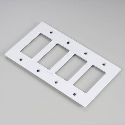 4G PLATE / WITH LOGO / WHITE