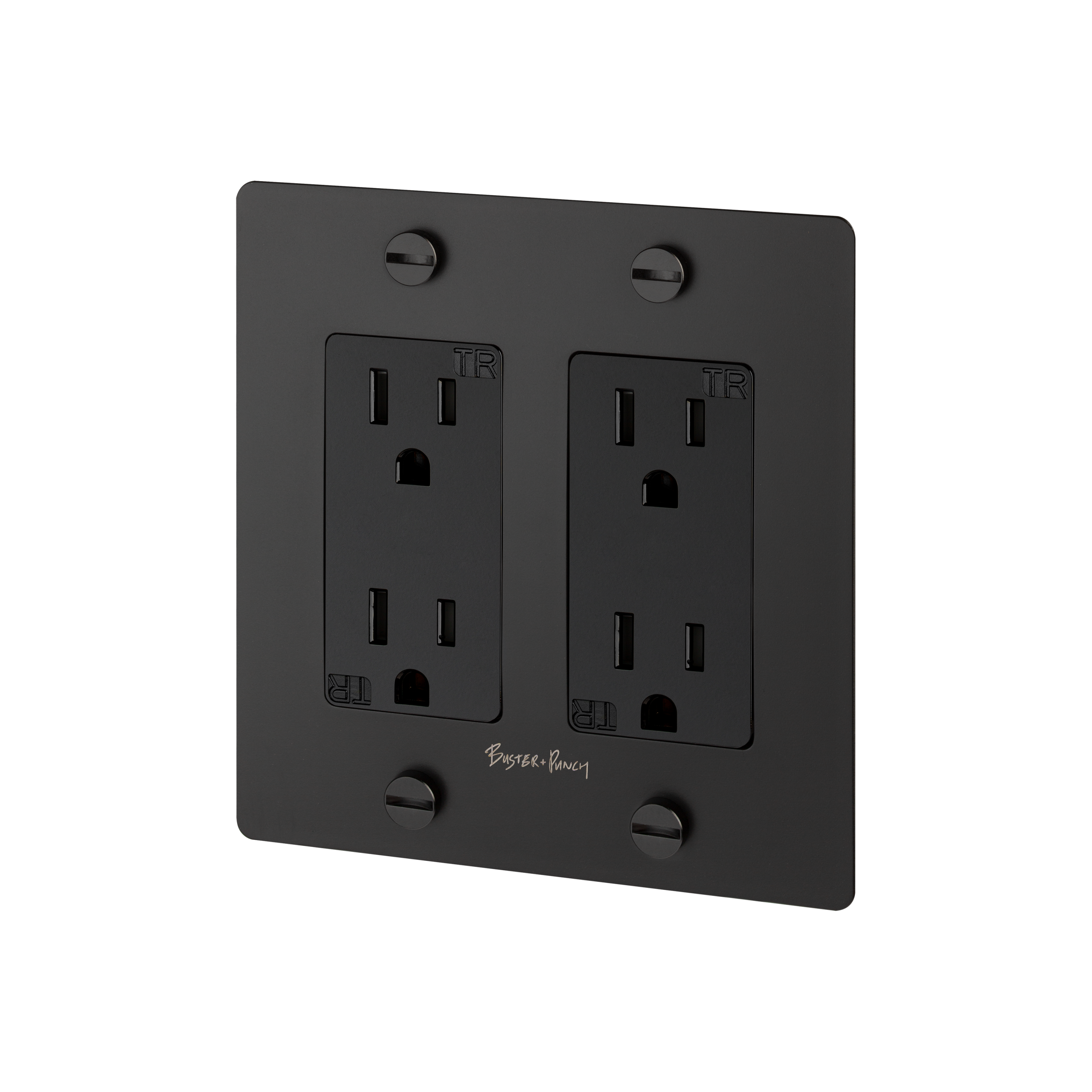 2G DUPLEX OUTLET / CROSS / WITH LOGO / BLACK - Image 3