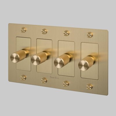 4G DIMMER / LED / CROSS / WITH LOGO / BRASS