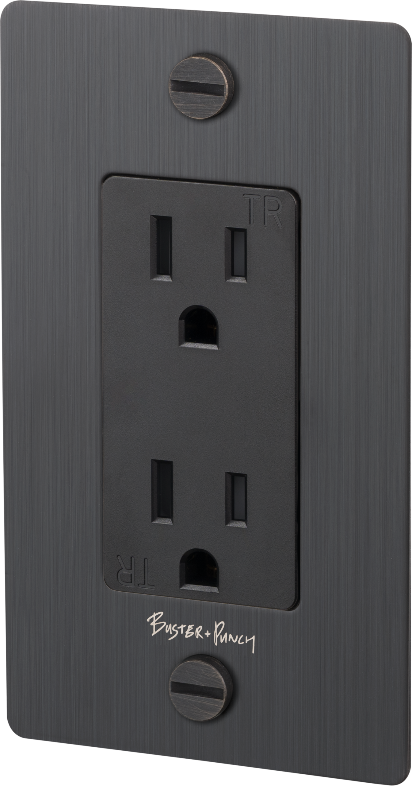 1G DUPLEX OUTLET / CROSS / WITH LOGO / SMOKED BRONZE - Image 7