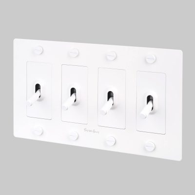 4G TOGGLE / CROSS / WITH LOGO / WHITE