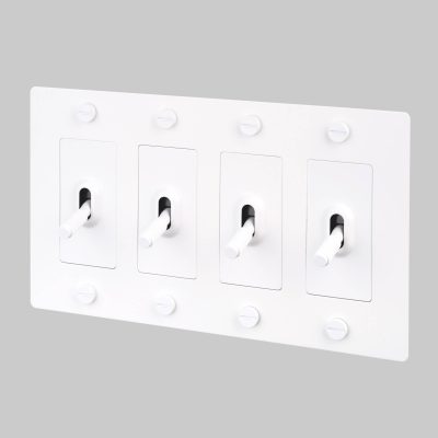 4G TOGGLE / CROSS / WITHOUT LOGO / WHITE