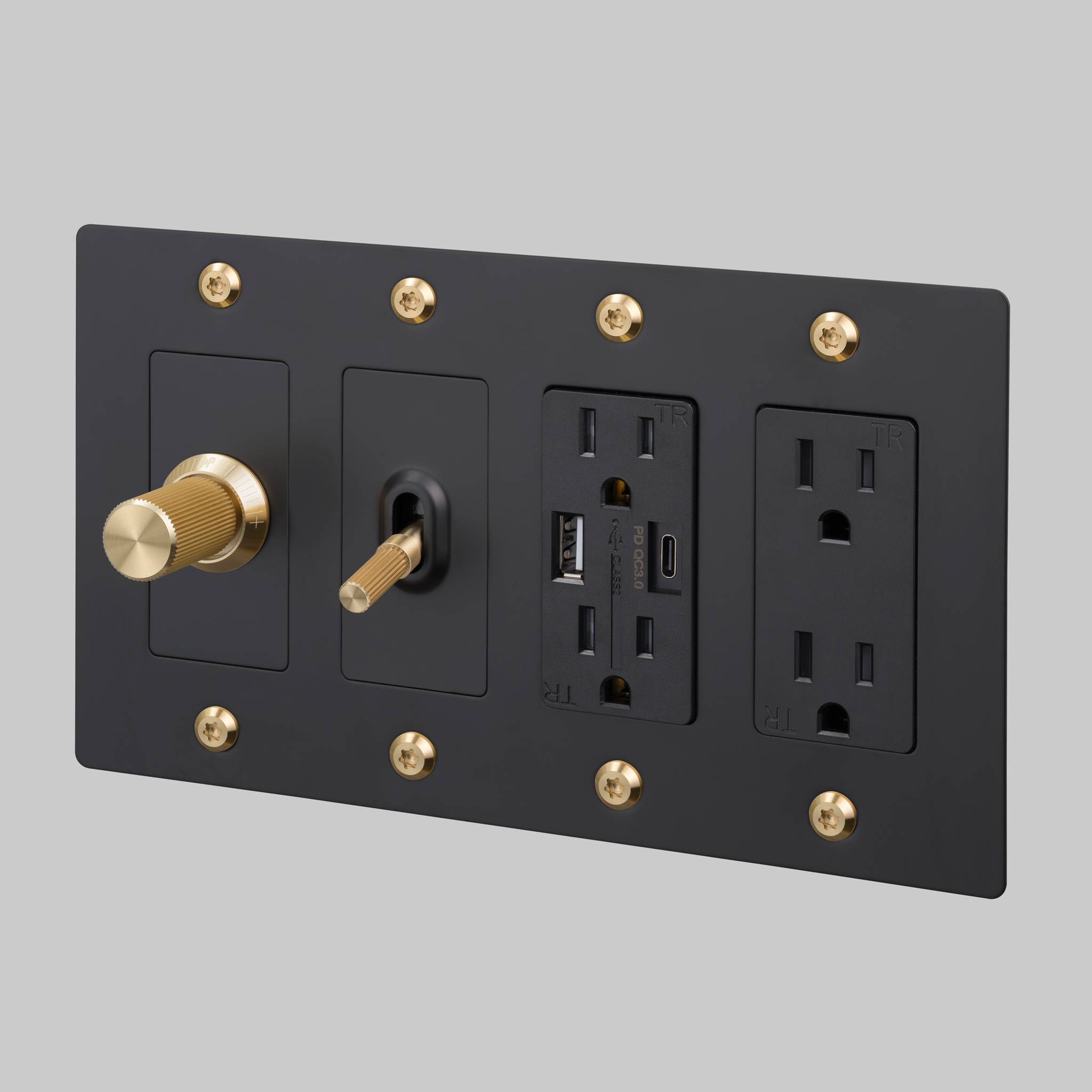 4G PLATE / WITH LOGO / BLACK - Image 2