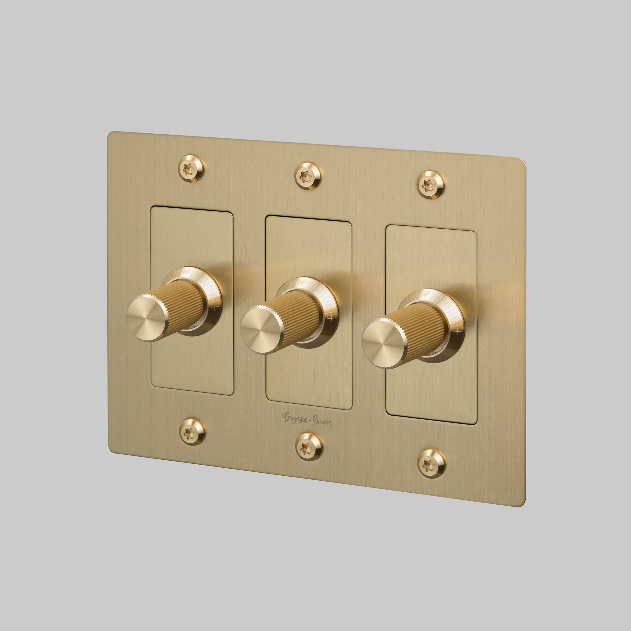 3G DIMMER / LED / LINEAR / WITH LOGO / BRASS