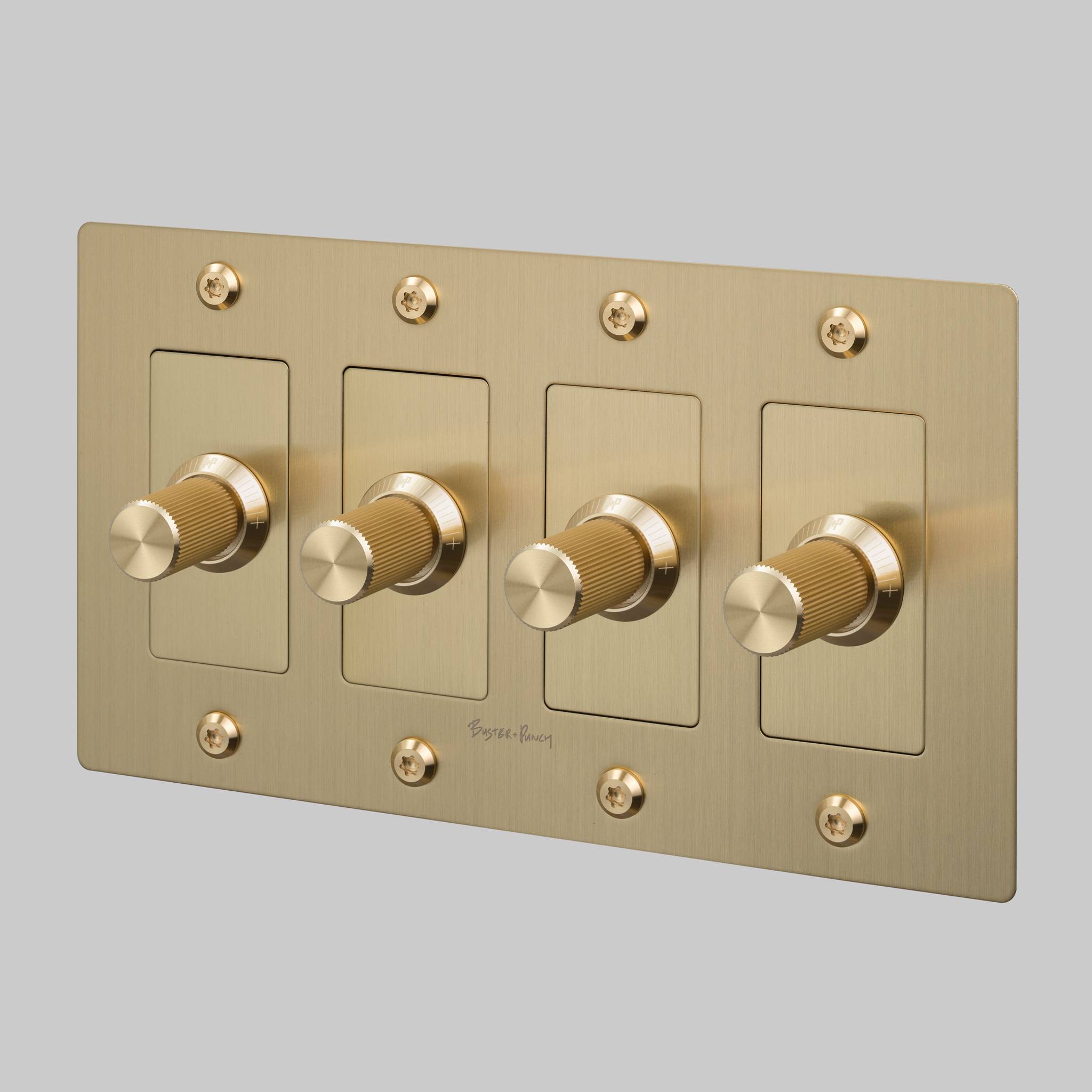 4G DIMMER / LED / LINEAR / WITH LOGO / BRASS