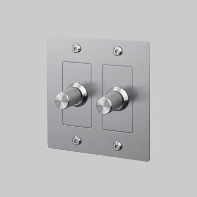 2G DIMMER / LED / LINEAR / WITH LOGO / STEEL