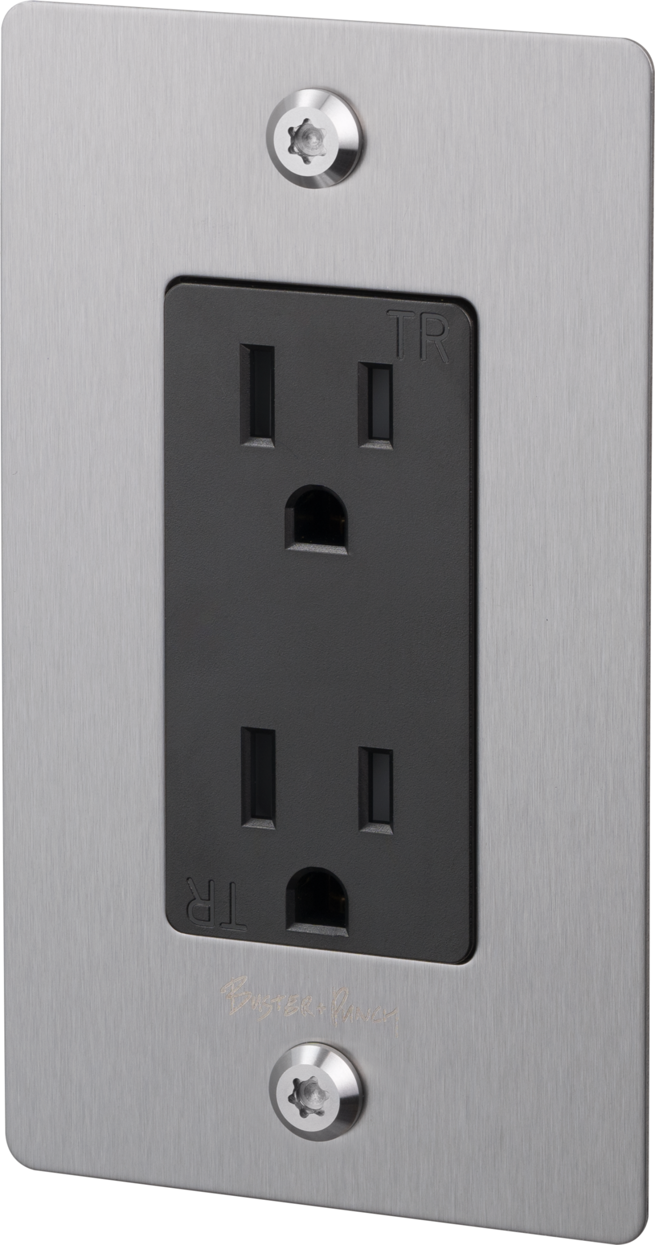 1G DUPLEX OUTLET / LINEAR / WITHOUT LOGO / STEEL - Image 3