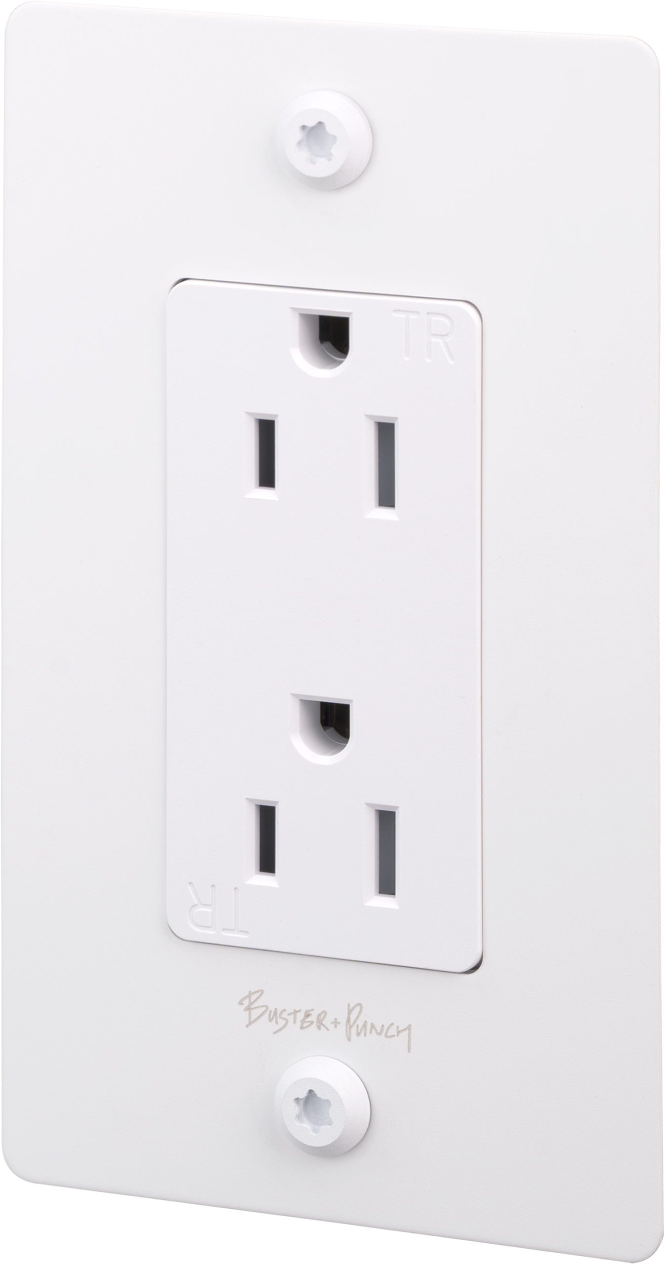 1G DUPLEX OUTLET / LINEAR / WITH LOGO / WHITE - Image 3