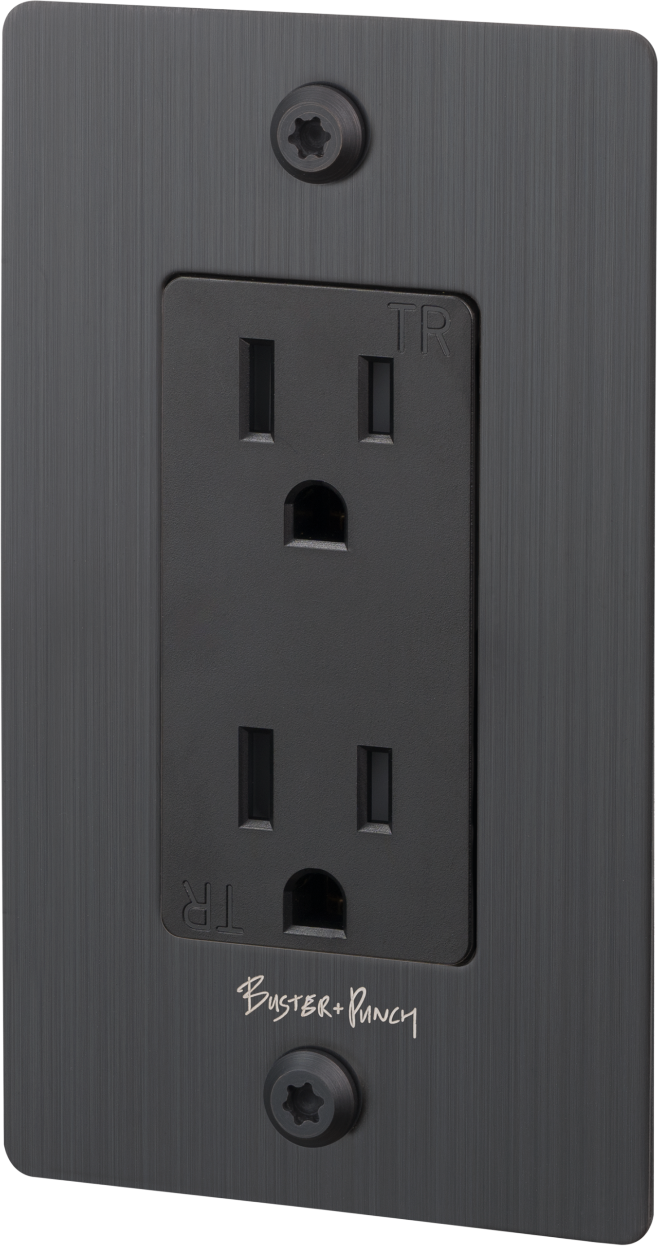 1G DUPLEX OUTLET / LINEAR / WITH LOGO / SMOKED BRONZE - Image 3