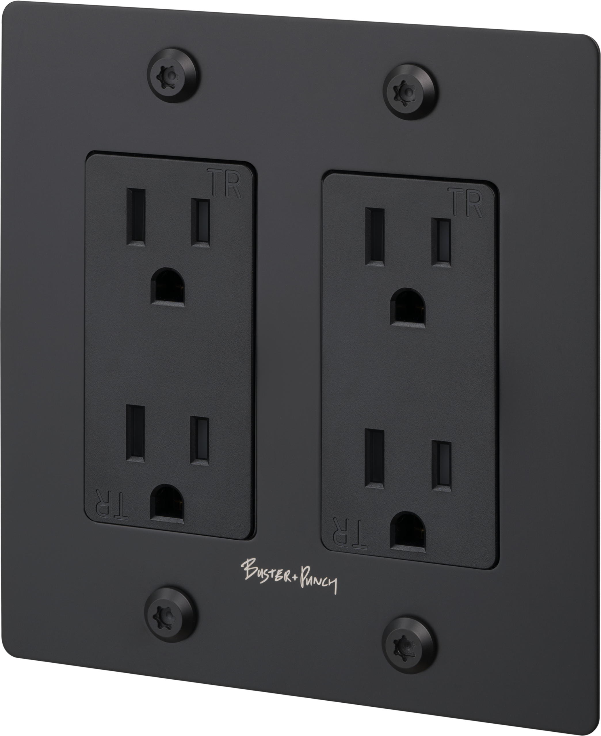 2G DUPLEX OUTLET / LINEAR / WITH LOGO / BLACK - Image 3
