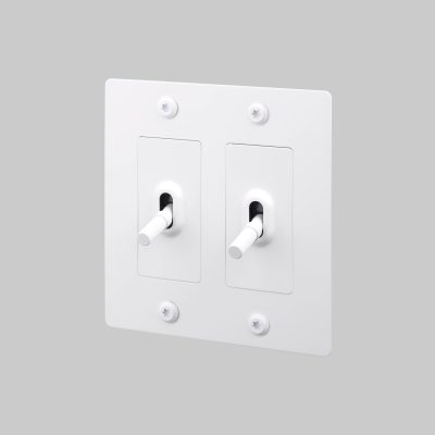 2G TOGGLE / LINEAR / WITHOUT LOGO / WHITE