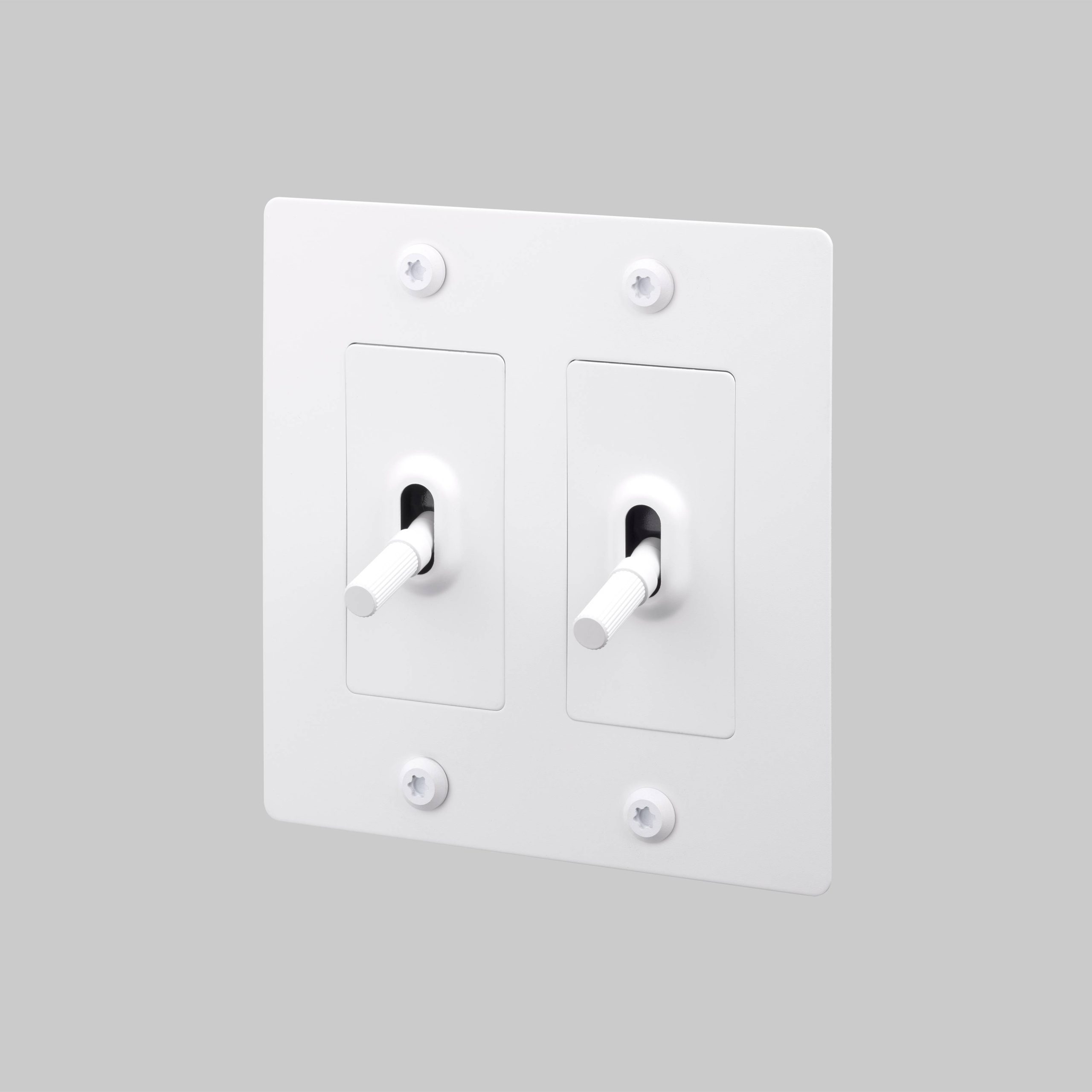 2G TOGGLE / LINEAR / WITHOUT LOGO / WHITE