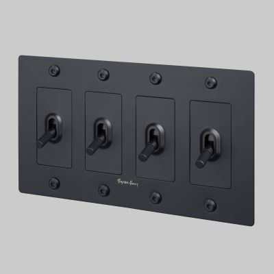 4G TOGGLE / LINEAR / WITH LOGO / BLACK
