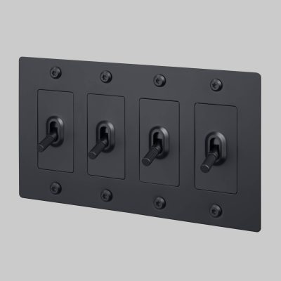 4G TOGGLE / LINEAR / WITHOUT LOGO / BLACK