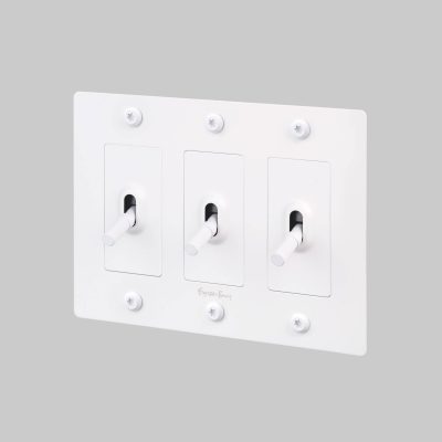 3G TOGGLE / LINEAR / WITH LOGO / WHITE