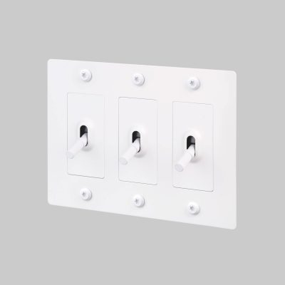 3G TOGGLE / LINEAR / WITHOUT LOGO / WHITE