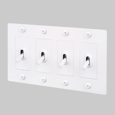 4G TOGGLE / LINEAR / WITHOUT LOGO / WHITE