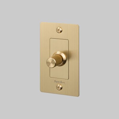 1G DIMMER / LED / LINEAR / WITH LOGO / BRASS