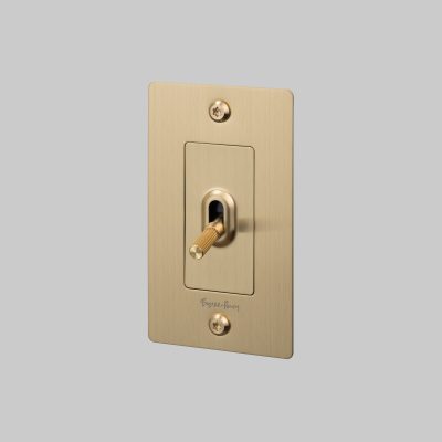 1G TOGGLE / LINEAR / WITH LOGO / BRASS