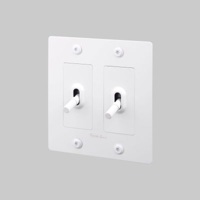 2G TOGGLE / LINEAR / WITH LOGO / WHITE