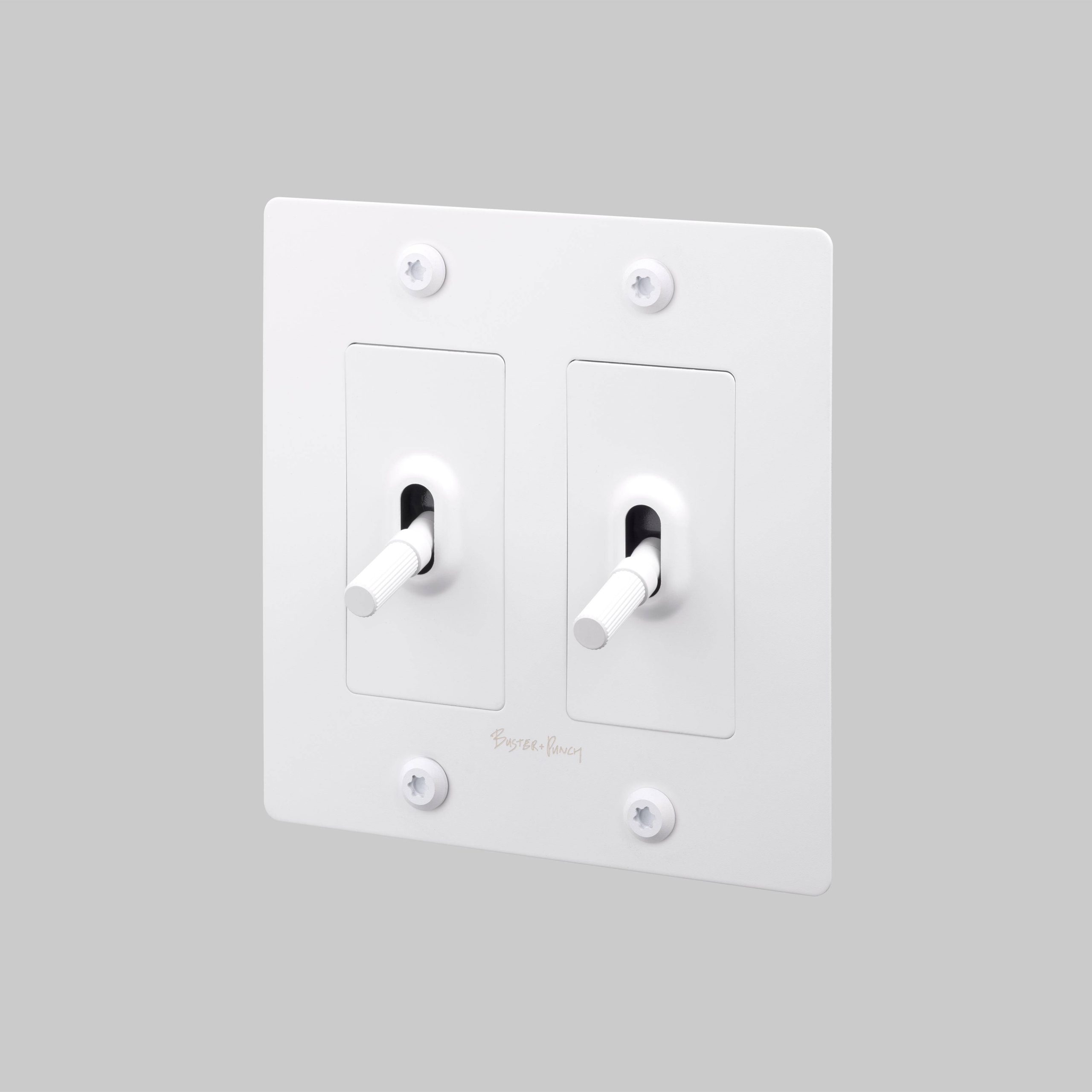 2G TOGGLE / LINEAR / WITH LOGO / WHITE