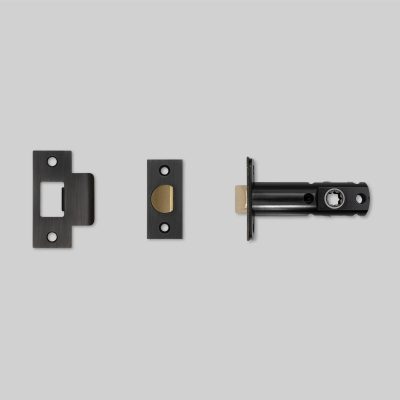 TUBULAR LATCH / DOOR KNOB / PASSAGE / SMOKED BRONZE -  3-3/4"