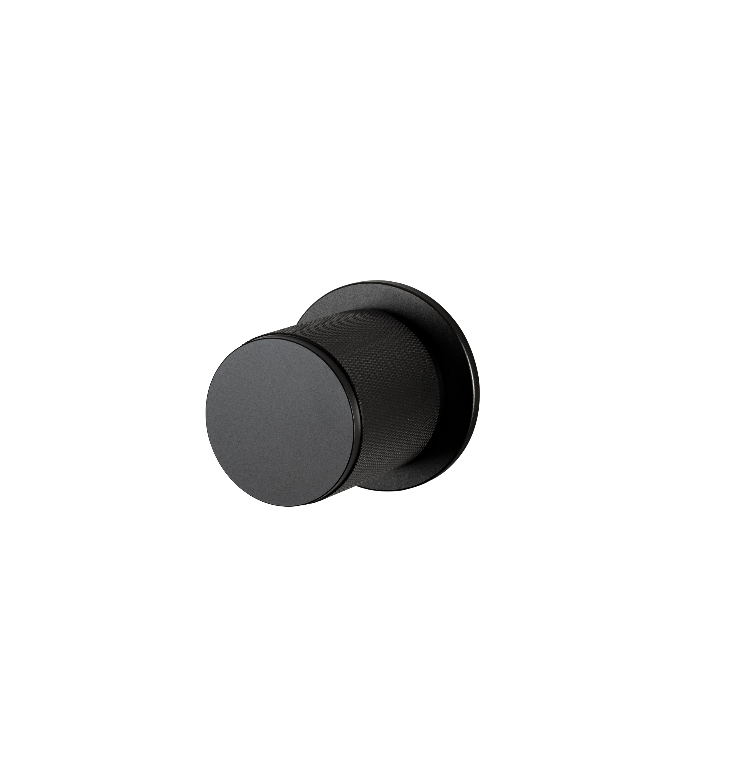DOOR KNOB SET / PASSAGE / CROSS / BLACK - Image 4