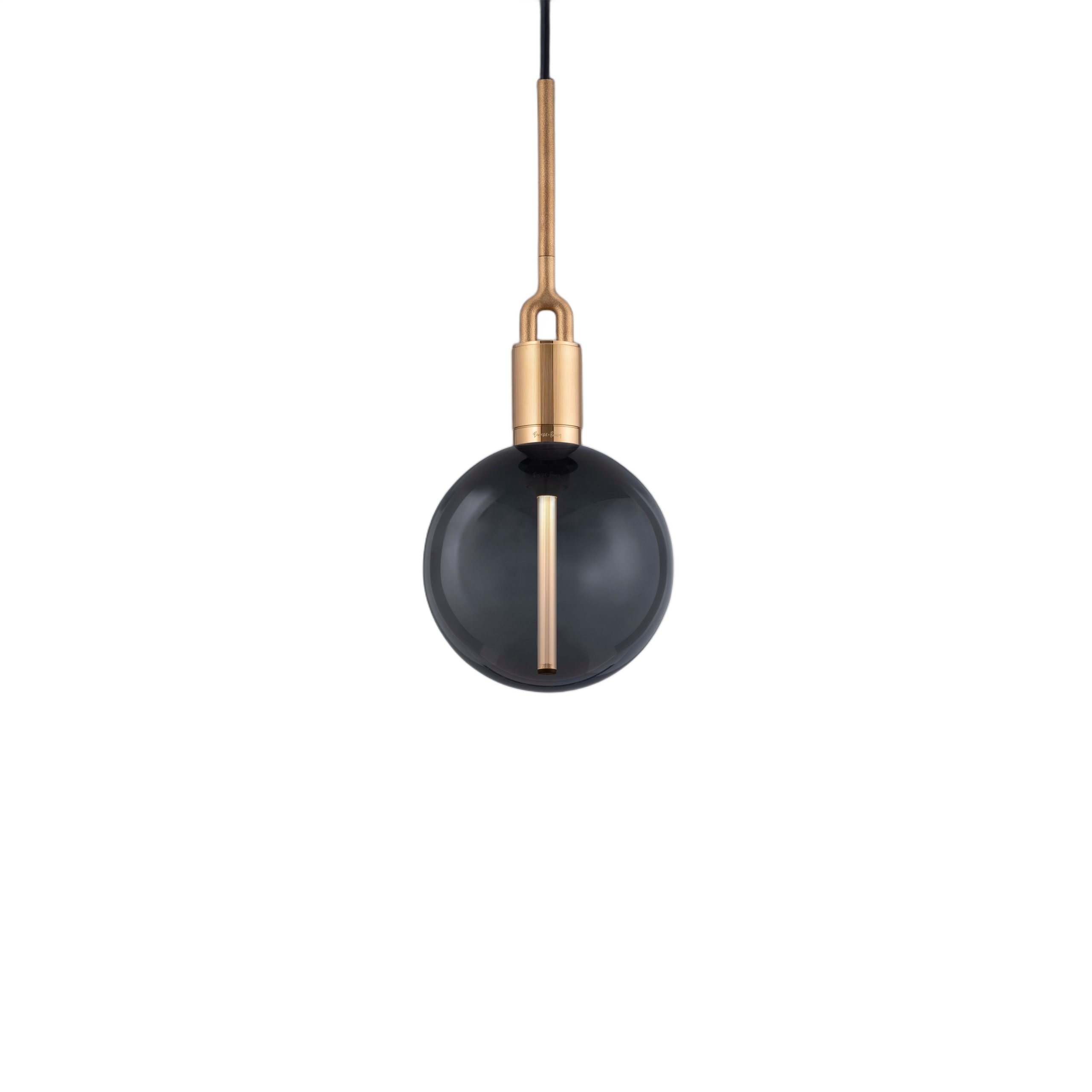 FORKED PENDANT / LINEAR / GLOBE / SMOKED / MEDIUM / BRASS - Image 5