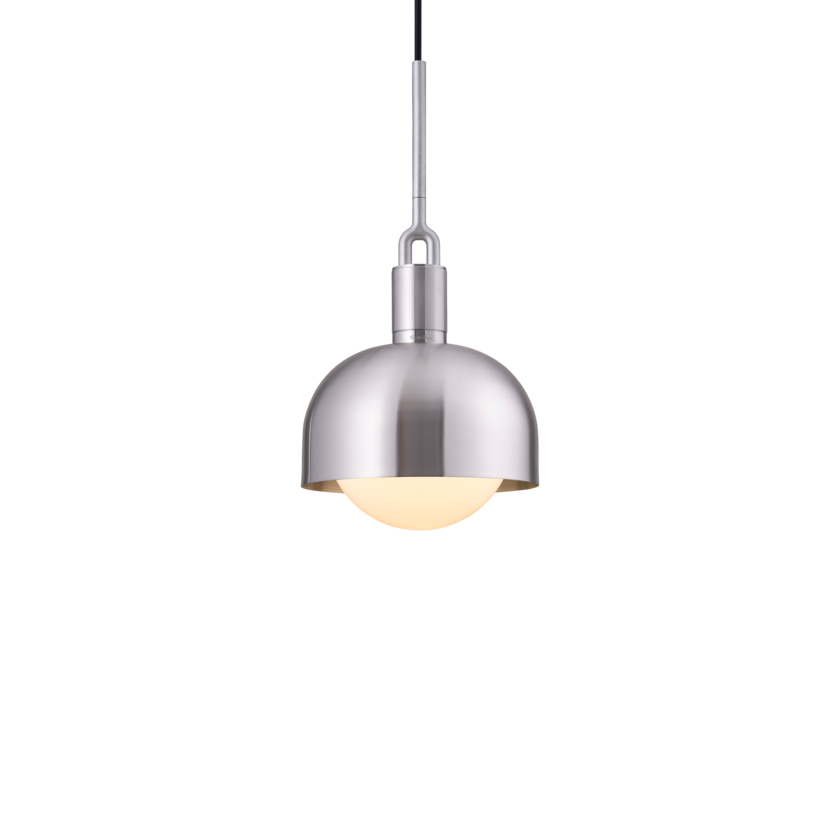 FORKED PENDANT / LINEAR / SHADE / GLOBE / OPAL / MEDIUM / STEEL - Image 5