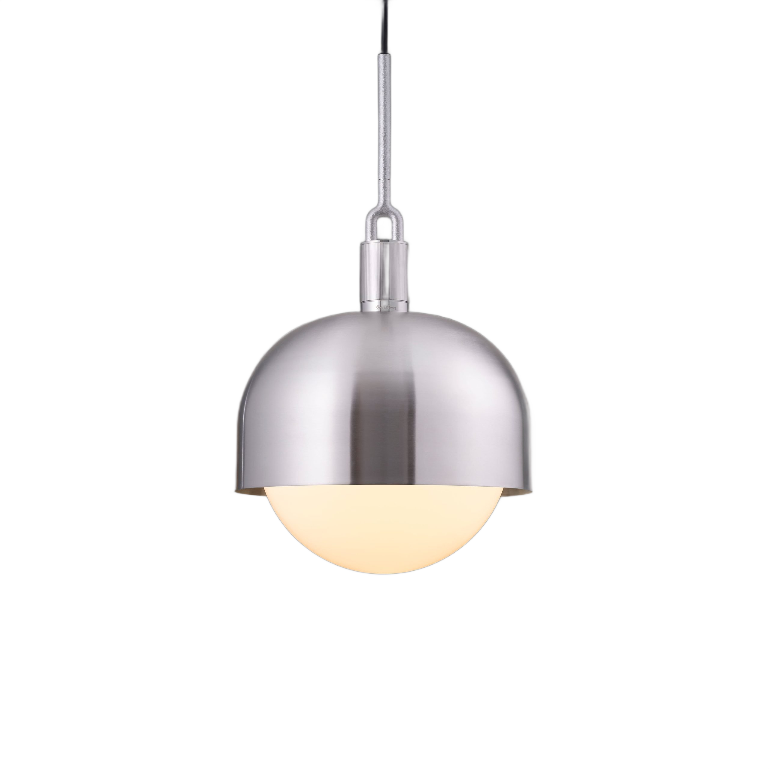 FORKED PENDANT / LINEAR / SHADE / GLOBE / OPAL / LARGE / STEEL - Image 7