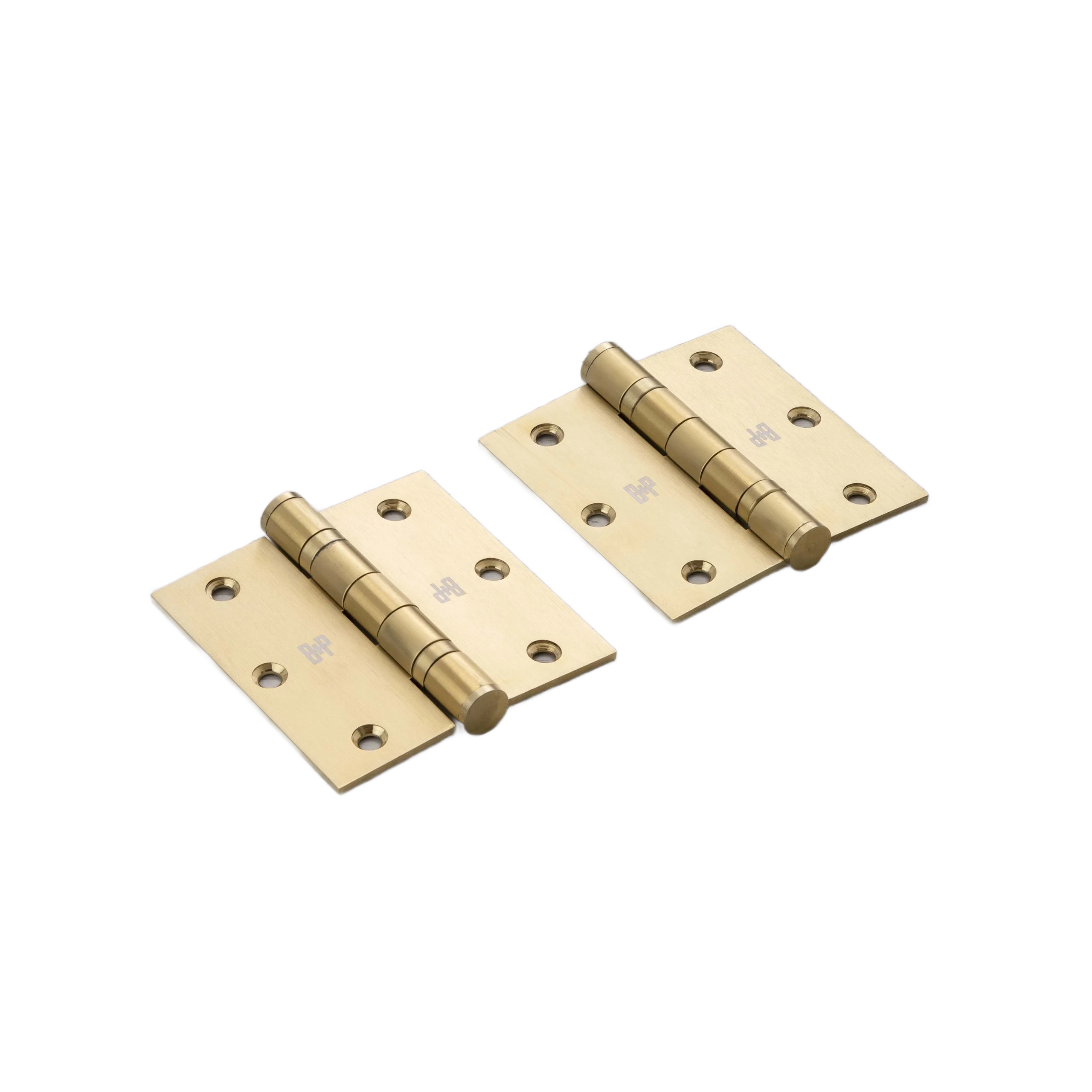 DOOR HINGE / SET OF 2 / 3.5 X 3.5 INCH / BRASS - Image 4