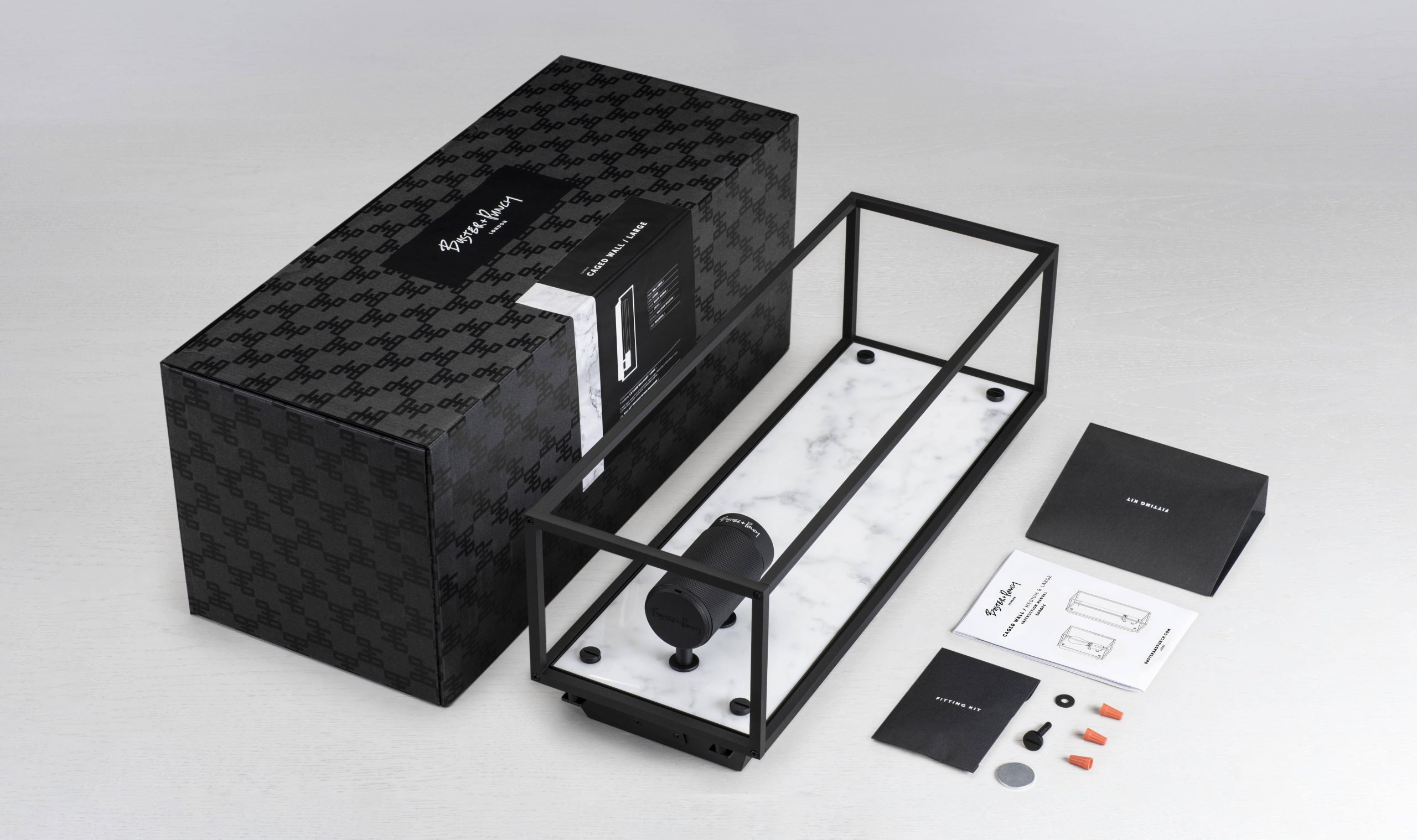 CAGED WALL / LARGE / CROSS / BLACK MARBLE - Image 5