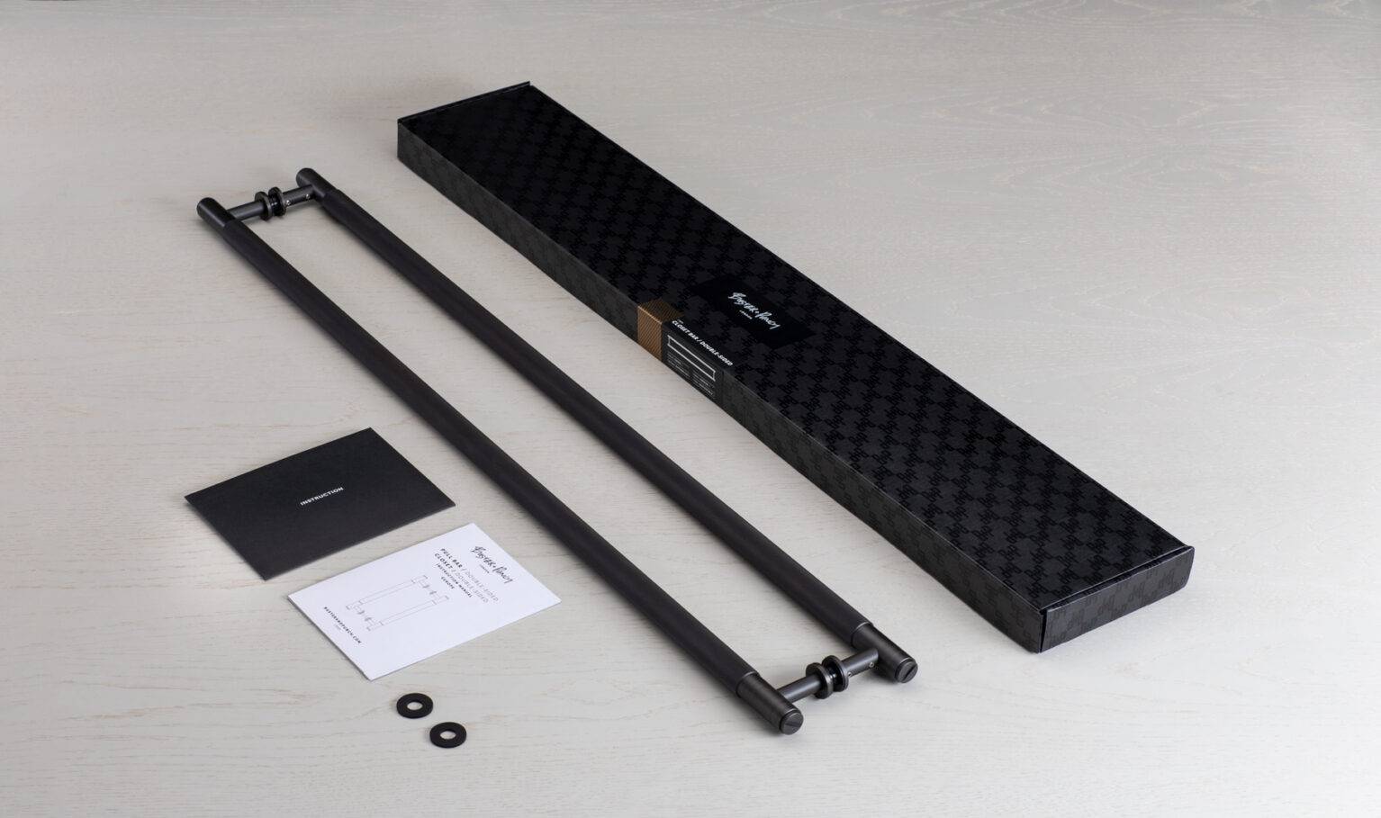 CLOSET BAR / DOUBLE-SIDED / CROSS / BLACK - Image 2