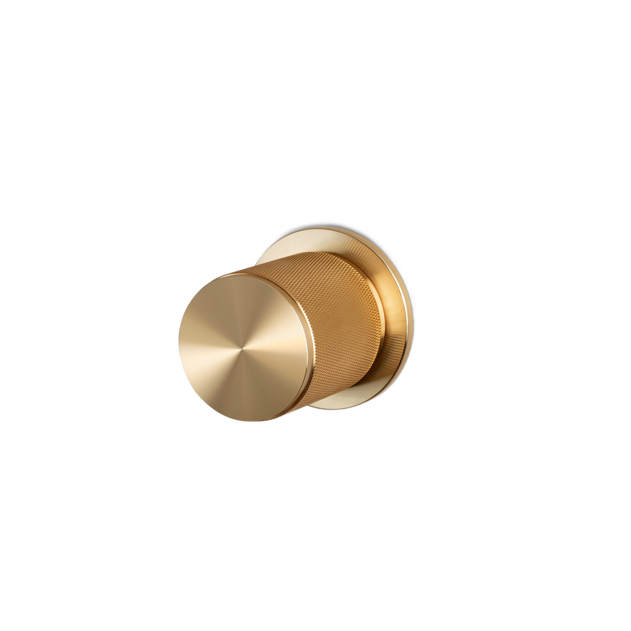 DOOR KNOB SET / PASSAGE / CROSS / BRASS - Image 6