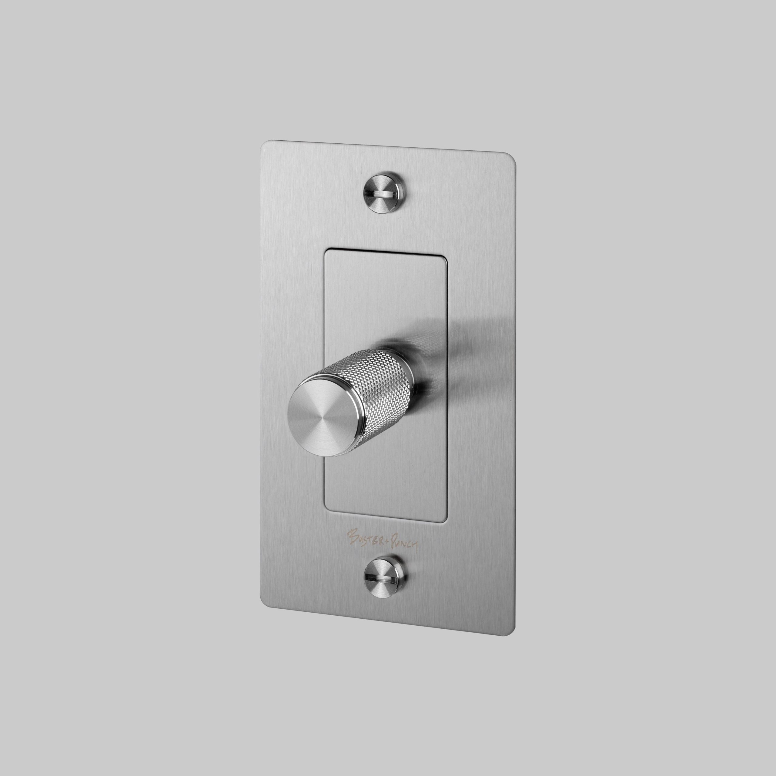 1G DIMMER / LED / CROSS / WITH LOGO / STEEL