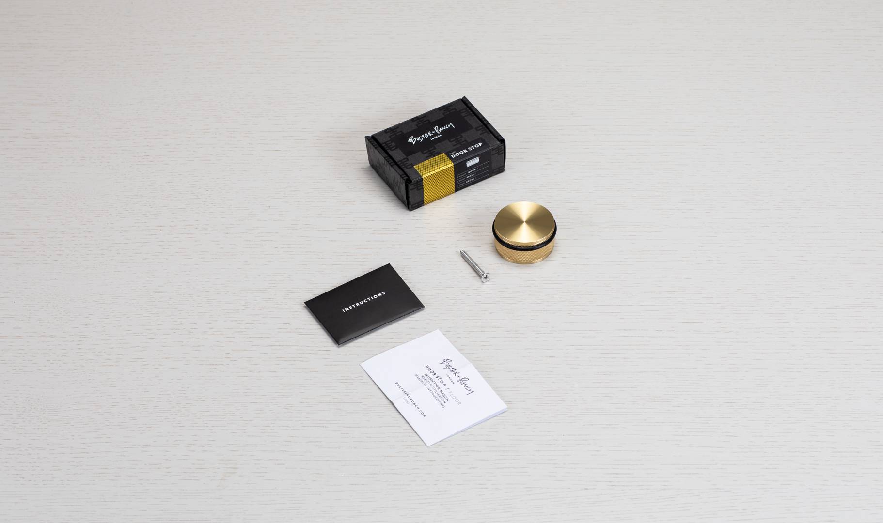 DOOR STOP / FLOOR / CROSS / BLACK - Image 3