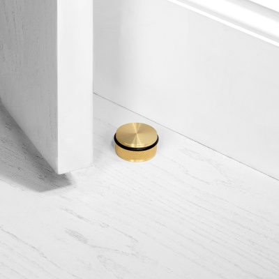 DOOR STOP / FLOOR / CROSS / BRASS