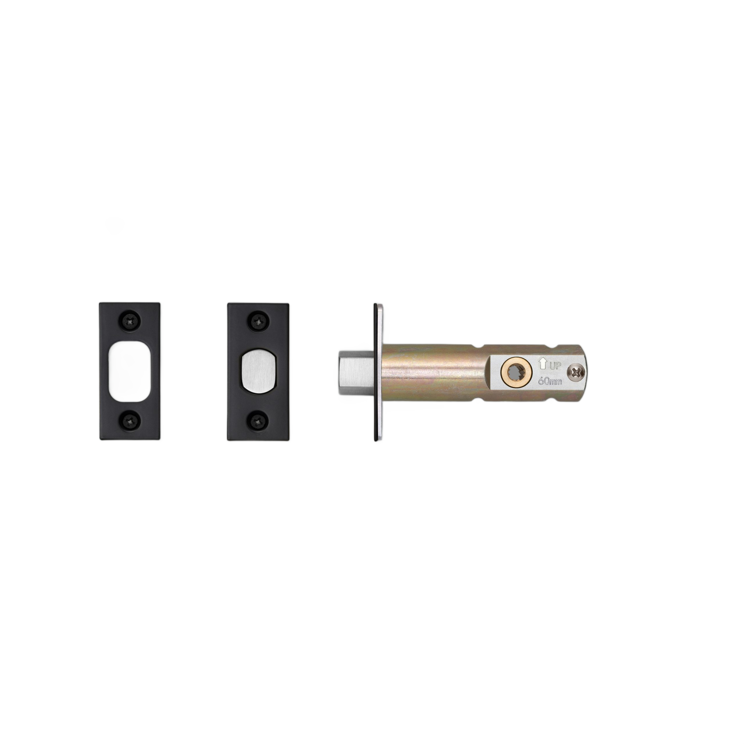 PRIVACY BOLT / THUMBTURN LOCK / BLACK - 2-3/8" - Image 4